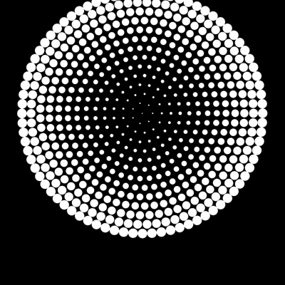 Circular gradient hole board