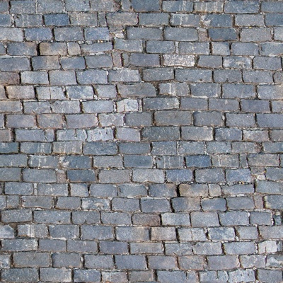 Seamless old gray blue brick road ground paving tile