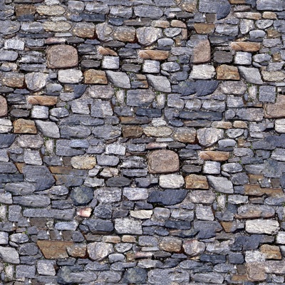 Seamless outdoor building rock block stone wall brick wall ground