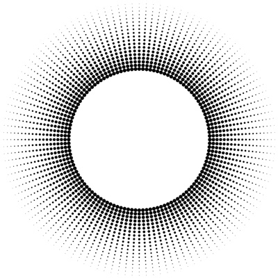 Circular gradient hole board