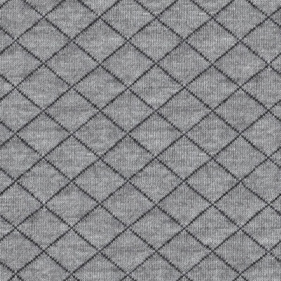 Seamless gray geometric diamond plaid pattern knitted cloth fabric