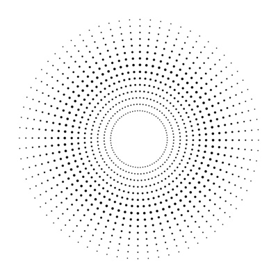 Circular gradient hole board