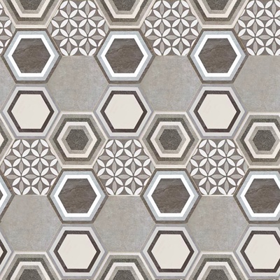 seamless hexagonal mosaic tile mosaic ground stone