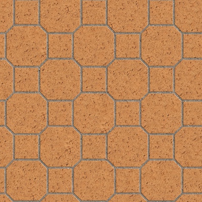 Seamless Pottery Tile Geometric Patchwork Floor Tile Sidewalk Road Ground Square Paving