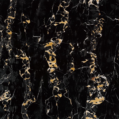 Black Golden Flower Marble