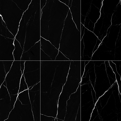 Black and White Marble Tile Rock Slab