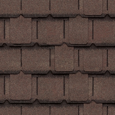 Seamless villa building roof asphalt tiles