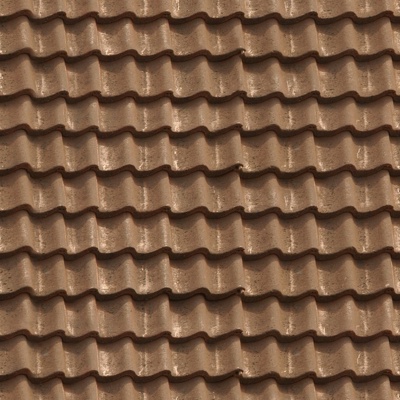 Seamless villa building roof clay ceramic tiles