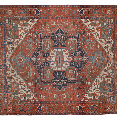 Buckle-free European classical retro distressed medieval carpet