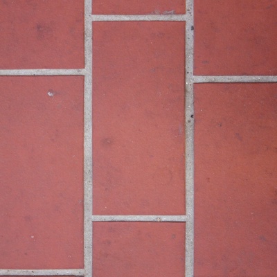 ground red brick