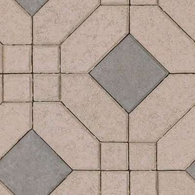 Floor tile mosaic to floor cement brick