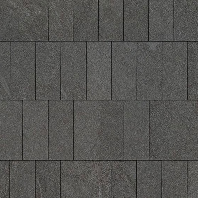 Black dark gray Staggered Culture Stone Wall Tile and Floor Tile