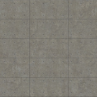 Seamless concrete cement building exterior wall