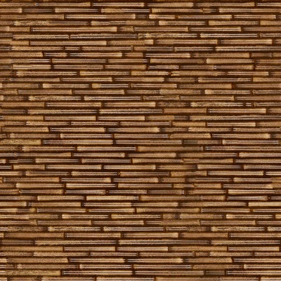 Seamless brown distressed bamboo pole bamboo fence