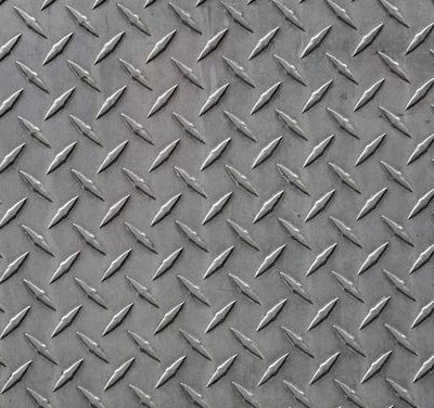 Embossed anti-slip aluminum plate