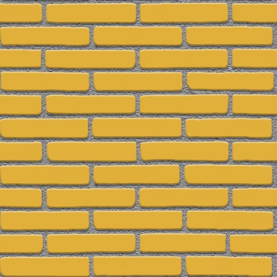 Seamless yellow brick wall exterior wall ground