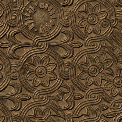 Seamless Brown Stainless Steel Embossed Print Embossed Metal Sheet