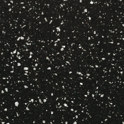 Seamless Dark Night Black terrazzo