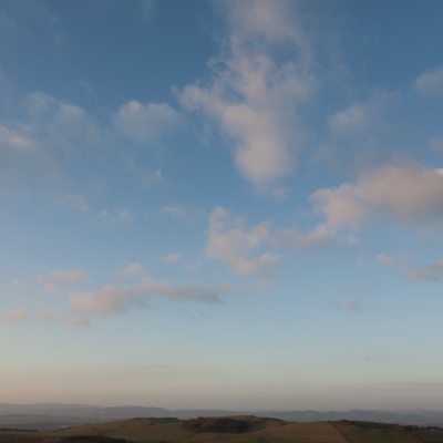 Cloudy blue sky landscape landscape