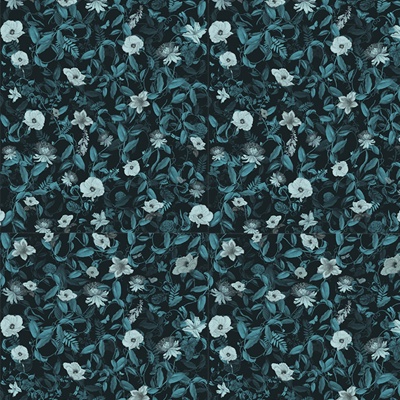 Dark floral wallpaper