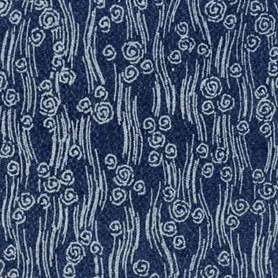 Blue Pattern Fabric