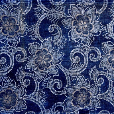 Blue Pattern Fabric