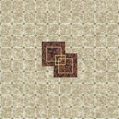 Red Tile Square Brick Floor Collage