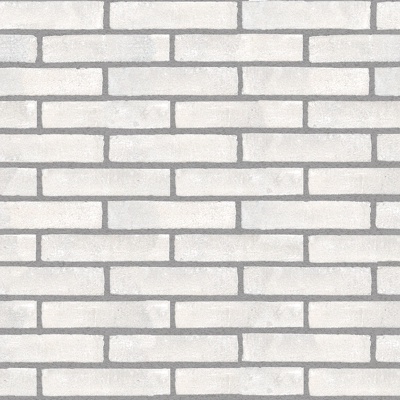 Seamless white brick wall exterior wall ground