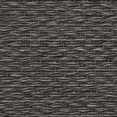 Black woven carpet