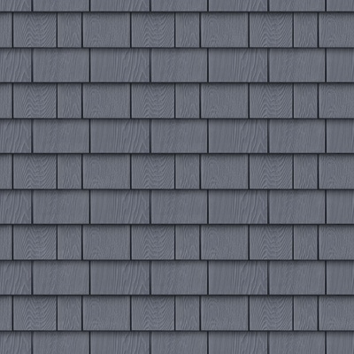 Seamless Grey Antiseptic Wooden Tiles for Old Villa Building Roof