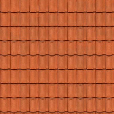 Seamless villa building roof clay ceramic tiles