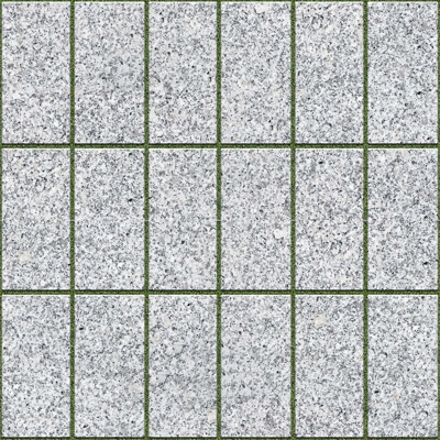 Seamless gray granite stone parquet floor tile sidewalk road ground square paving