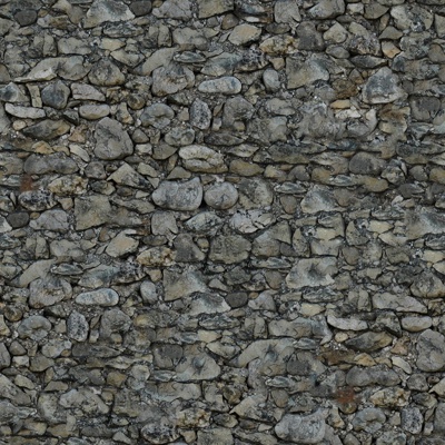 Seamless old damaged outdoor building rock stone wall brick wall