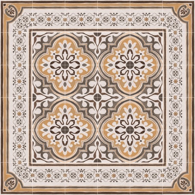 Seamless European style retro cement concrete stone geometric mosaic pattern ceramic tile tile floor tile wall tile