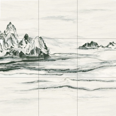 Ink landscape parquet