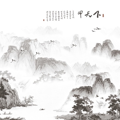 New Chinese ink landscape painting