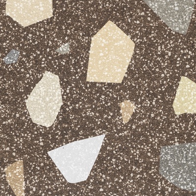 Large particle color terrazzo stone