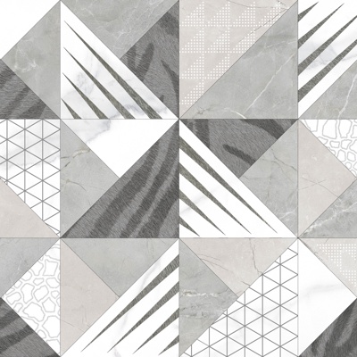 gray triangle mosaic tile