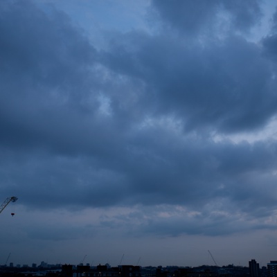 Evening sunset sky landscape scenery