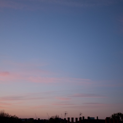 Evening sunset sky landscape scenery