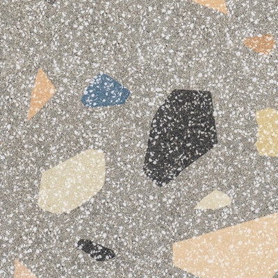 Large particle color terrazzo stone