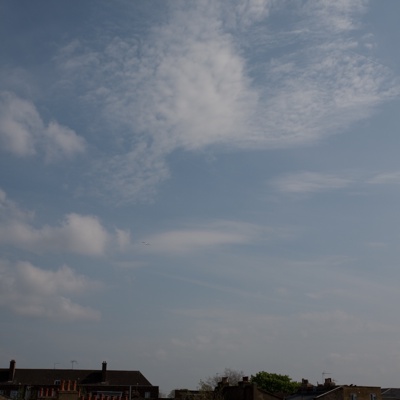 Cloudy blue sky landscape landscape