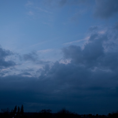 Evening sunset sky landscape scenery