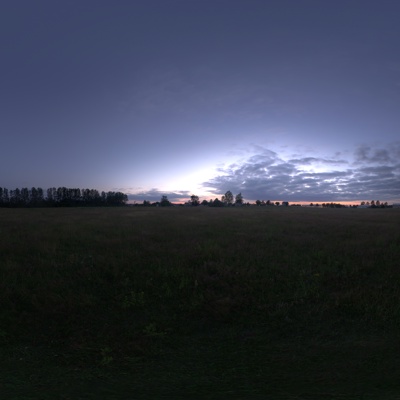 Seamless outdoor blue sky grassland lawn HDR panorama