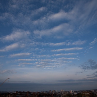 Cloudy blue sky landscape landscape