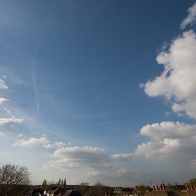 Cloudy blue sky landscape landscape