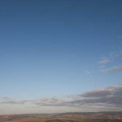 Cloudy blue sky landscape landscape