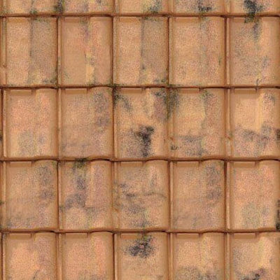 Seamless Chinese Building Roof Red Clay Asphalt Tiles