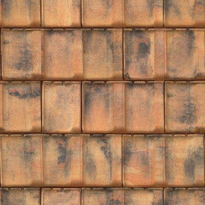 Seamless Chinese Building Roof Red Clay Asphalt Tiles