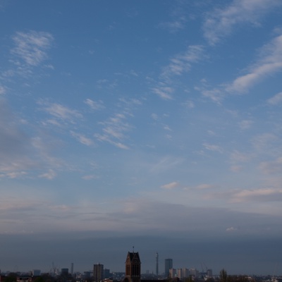 Cloudy blue sky landscape landscape